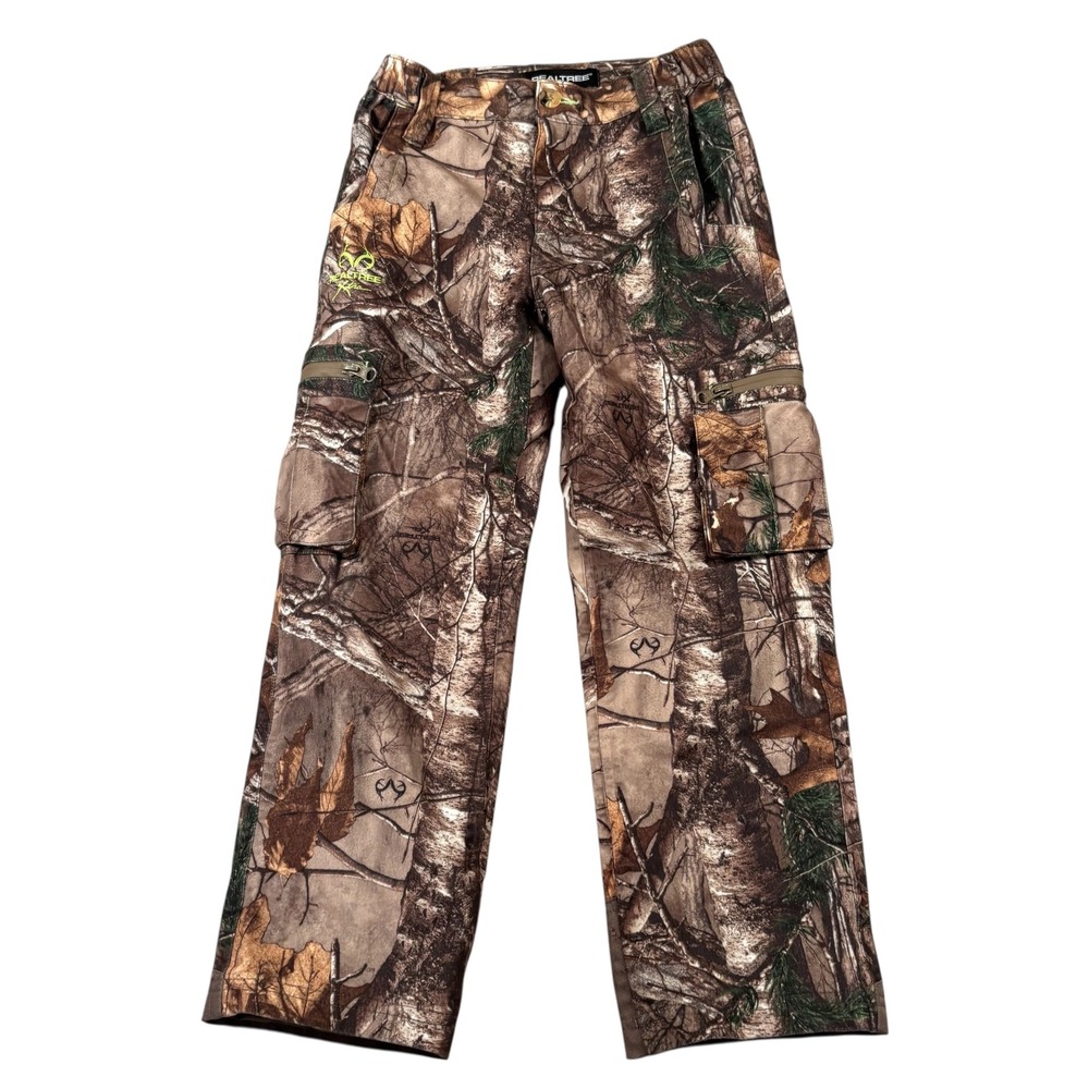 Realtree Xtra Camo Cargo Pants Kids Sz M‎ Outdoor Hunting Fishing Gear Warm Camp